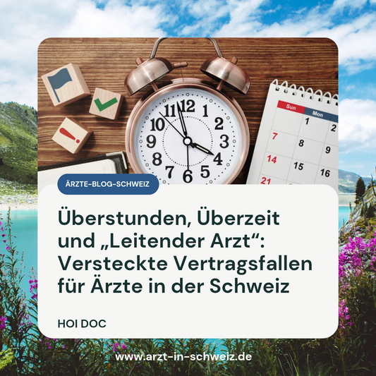 Überstunden vs. Überzeit: Schweizer Vertragsfallen für Ärzte vermeiden