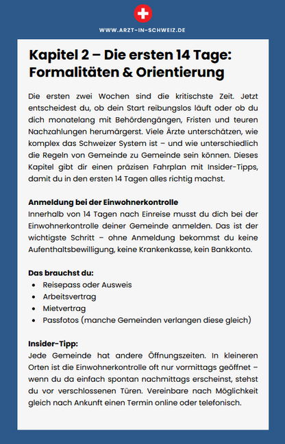 Checkliste und Erfahrungsbericht: Mit Familie und als Arzt in der Schweiz ankommen